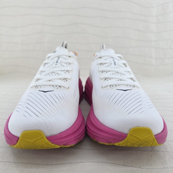HOKA ONE ONE Womens Rincon 3 White Pink Purple Running Shoes 1119396 Size 6B - Picture 4 of 12